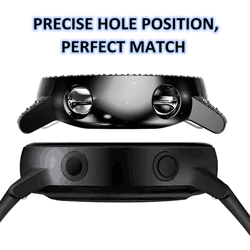 Блестящий Защитный чехол со стразами для Samsung Galaxy Watch Модный бампер с защитой от