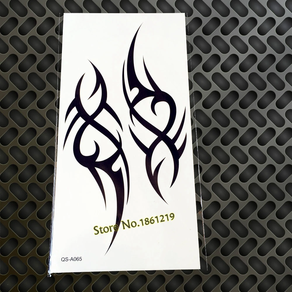 SABAT Hitam Skull Palang Temporary Tattoo Stiker Pria Wanita Tubuh