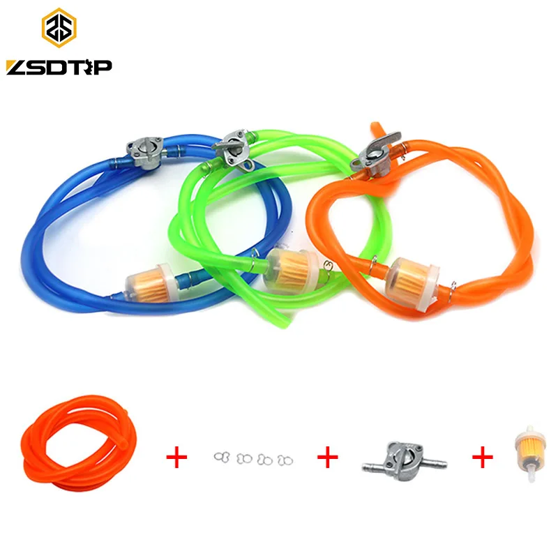 

ZSDTRP Universal 6mm Gasoline Oil Fuel Filter & Fuel Tube & Oil switch Set For Motorcycle Moped Scooter Dirt Bike ATV