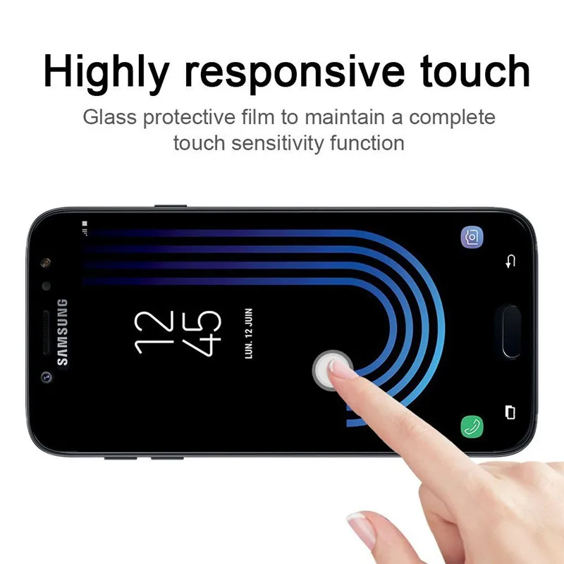 9H защитное стекло на для samsung j7 2017 / самсунг J7 закаленное защити Экран протектор
