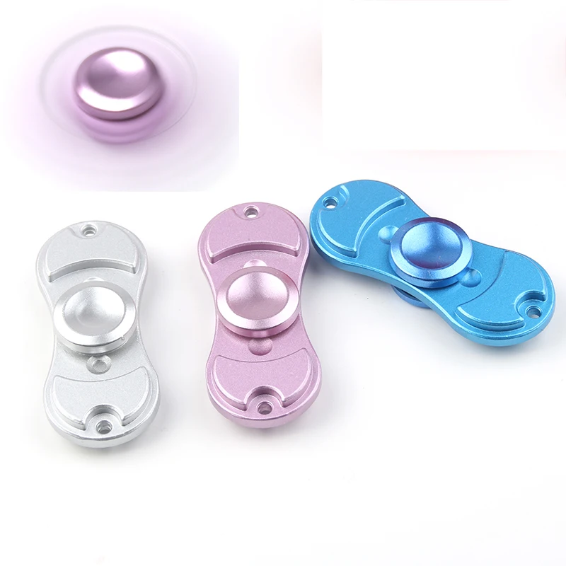 3 Color EDC Fidget Spinner Keychain UFO Metal Hand Spinner Key chain