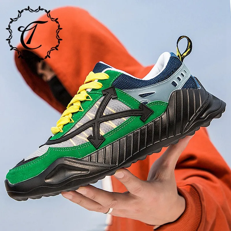

CatriCa Hot Sale 2019 Designer Male Fashion High Quality Trainers Chunky Tennis Men Shoes Sneakers Black Red Green Brown JD-Y550