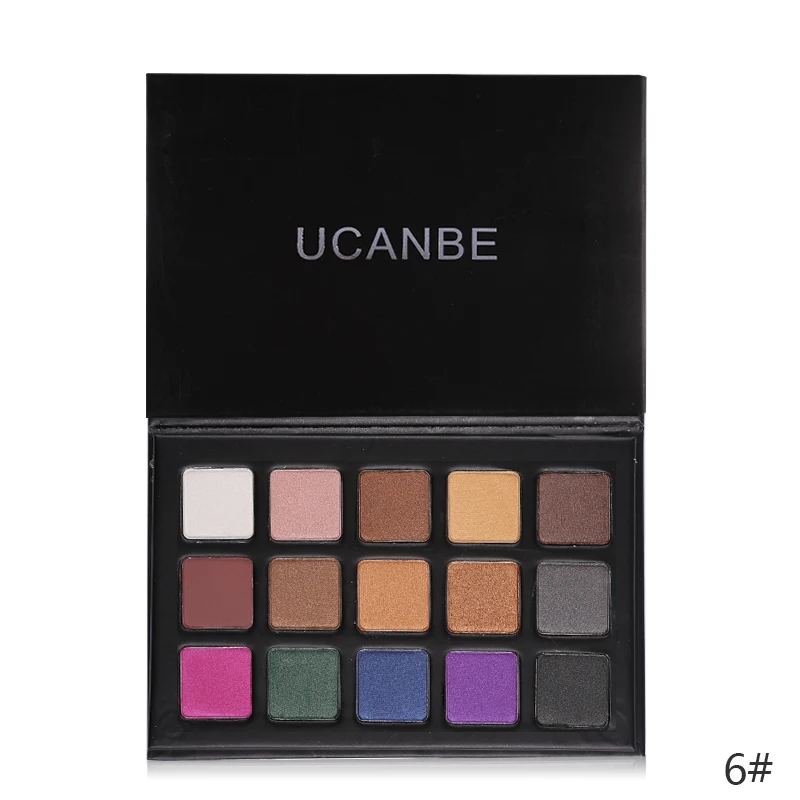 

UCANBE Make Up Paletas 15 Colors Matte shimmer Eyeshadow Palette Eye Shadow De Sombras