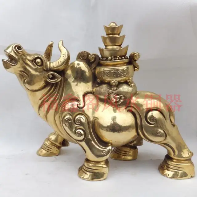 

Bronze copper lucky cattle ingot cattle topnew decoration Large decoration crafts