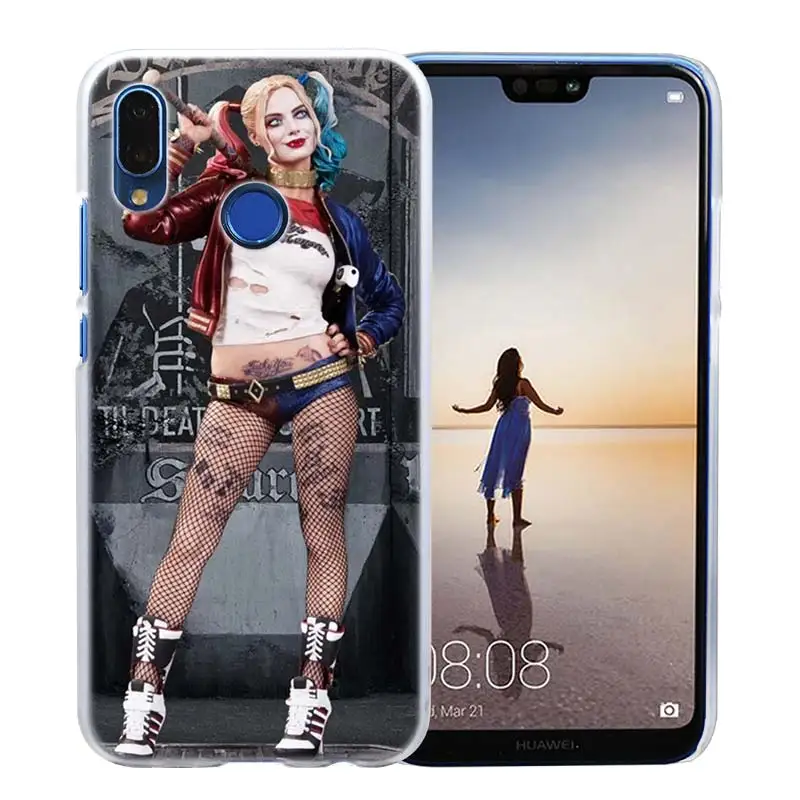 Чехол для huawei P20 P Smart Nova 4 3i P30 P10 P9 P8 lite Pro mini Жесткий ПК прозрачный чехол Харли Квинн Отряд Самоубийц - Цвет: 14