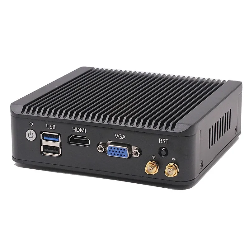Piesia baytrail j1900 Мини pc четыре ядра 4 порта lan с 2 портами (стандарт DC VGA Дисплей порт