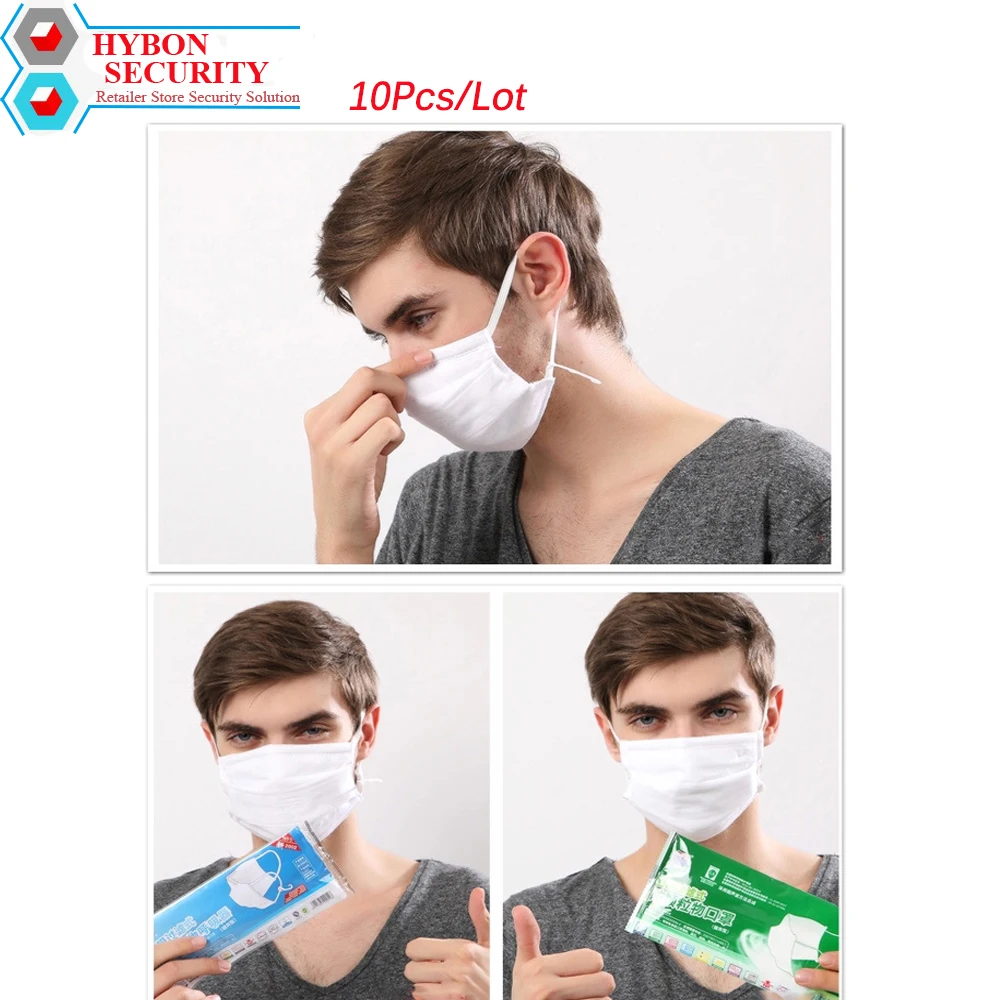 

10Pcs/Lot Mouth Muffle Anti Dust Face Mask Anti Pollution Active Carbon Cotton For Cyclists PM2.5 Professional Medical Masks