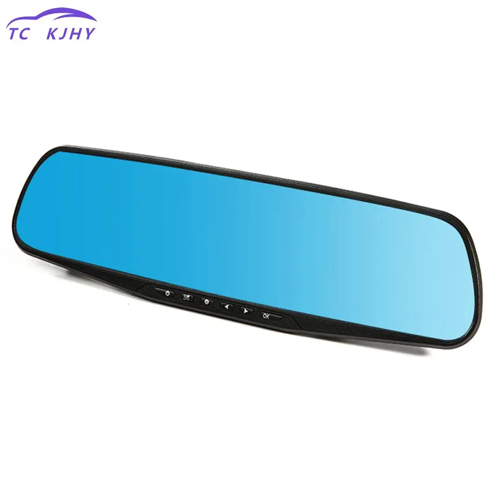 Beste Fhd 1080 p Blauw Beoordeling Spiegel Dvr Nachtzicht Auto Dvr Detector Camera Digitale Video Recorder Auto Camcorder Dash Cam auto Dvr