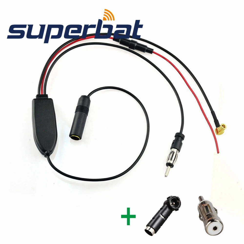 Superbat DAB/DAB+ Car Radio Antenna DAB/FM/AM Aerial Converter/Splitter