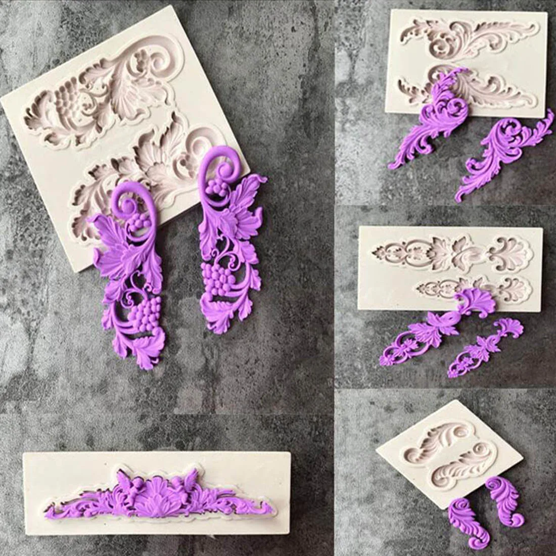

Relief Silicone Mold Tools Fondant Mold Cake Decorating Tools Chocolate Gumpaste Mold Cake Decorating Border European