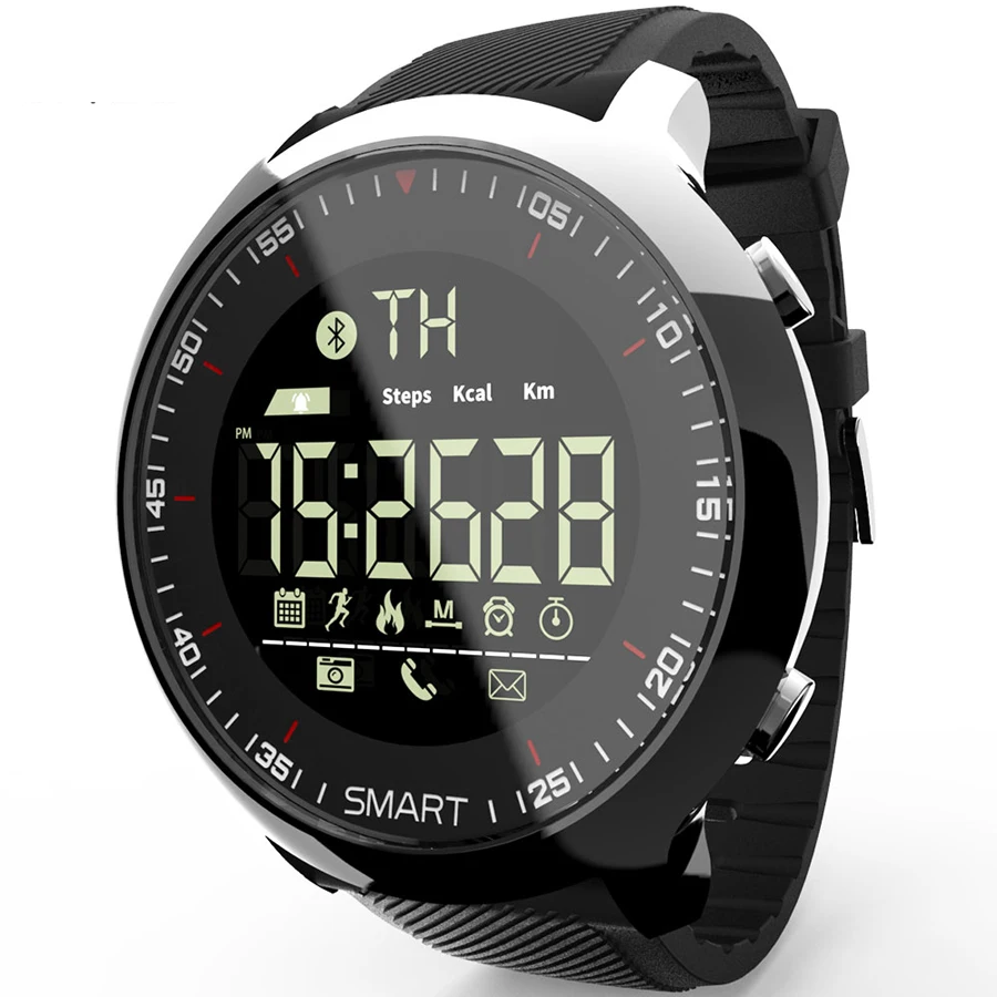 Bluetooth Смарт часы водонепроницаемый шагомер открытый спортивные часы Многофункциональные цифровые наручные часы Smartwatch для ios Android телефон