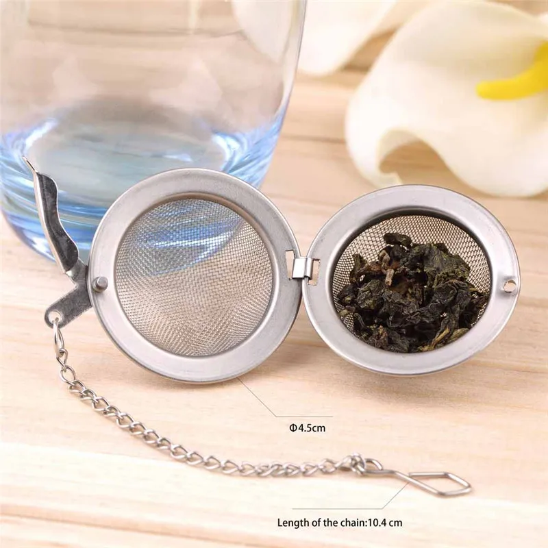 

2 inch Tea Infuser Ball Mesh Loose Leaf Herb Strainer Stainless Steel Secure Locking Tea Infusers ZX