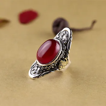 

S925 silver exquisite atmosphere aristocratic domineering queen ring opening