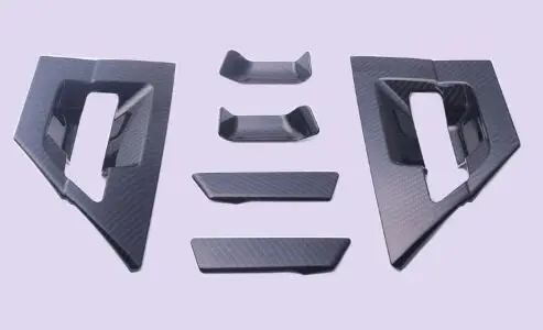 

6pcs Fit For Toyota C-HR CHR 2017 2018 Door Handle bowl cover ABS CHROME BLACK outside handle cover for CHR Exterior CAR Styling