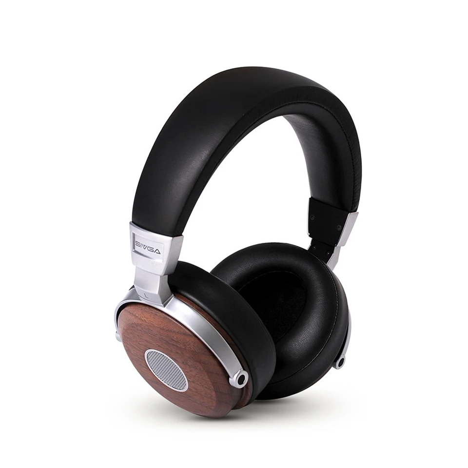 Складные стереонаушники SIVGA SV005 Hi Fi наушники с шумоизоляцией деревянные