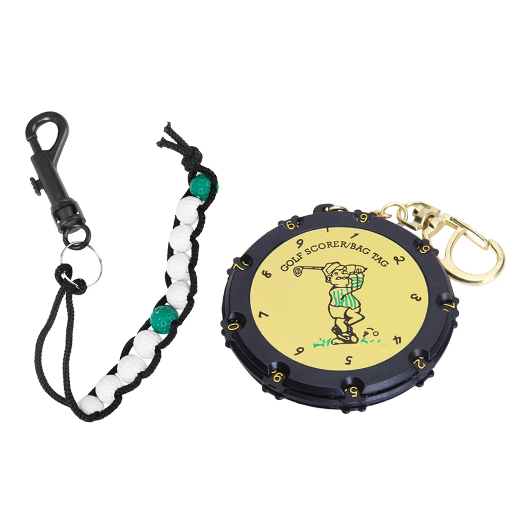 

Golf Bead Score Counter + 18 Holes Golf Score Counter Round Scoring Tag For Golf Traning Accessories Aids Portable