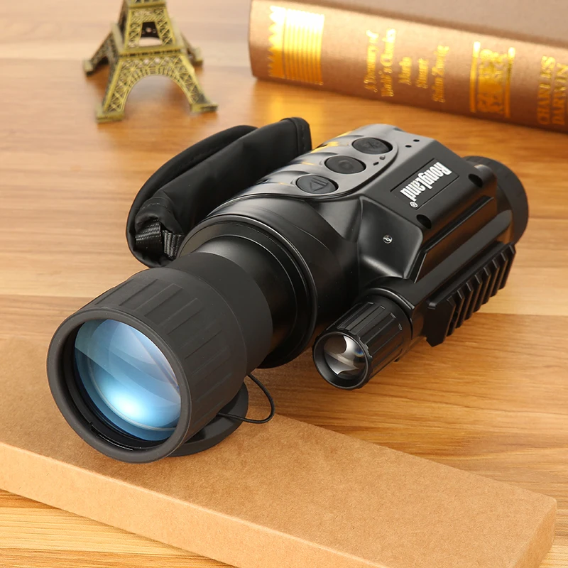 Профессиональный 6X50 ИК ночного видения Цифровой CCD Монокуляр Инфракрасный день и ночное видение очки с светильник индукции для охоты