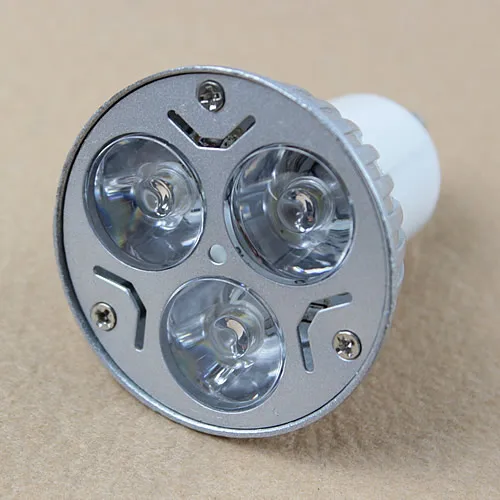 

Hot 3W 3X1W GU10 LED Lamp Warm White Light Bulb High Power Spotlight 170V-240V T15