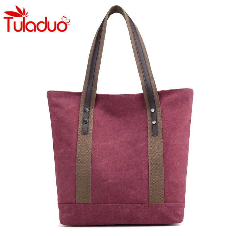 

2018 New Women's Canvas Handbags Large Capacity Ethnic Style Famous Designer Ladies Shoulder Bags Totes Shopping Bag Handbag Sac