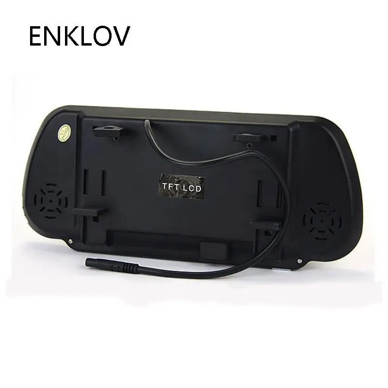 

ENKLOV 7 inch rearview mirror car detector rearview mirror reversing radar 0.3-2.5M detection distance car-detector