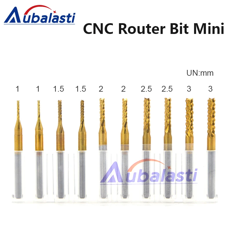 

CNC Machine Router Bit Mini PCB Carbide End Mill Tools 3.175 Diameter use for cnc router bits