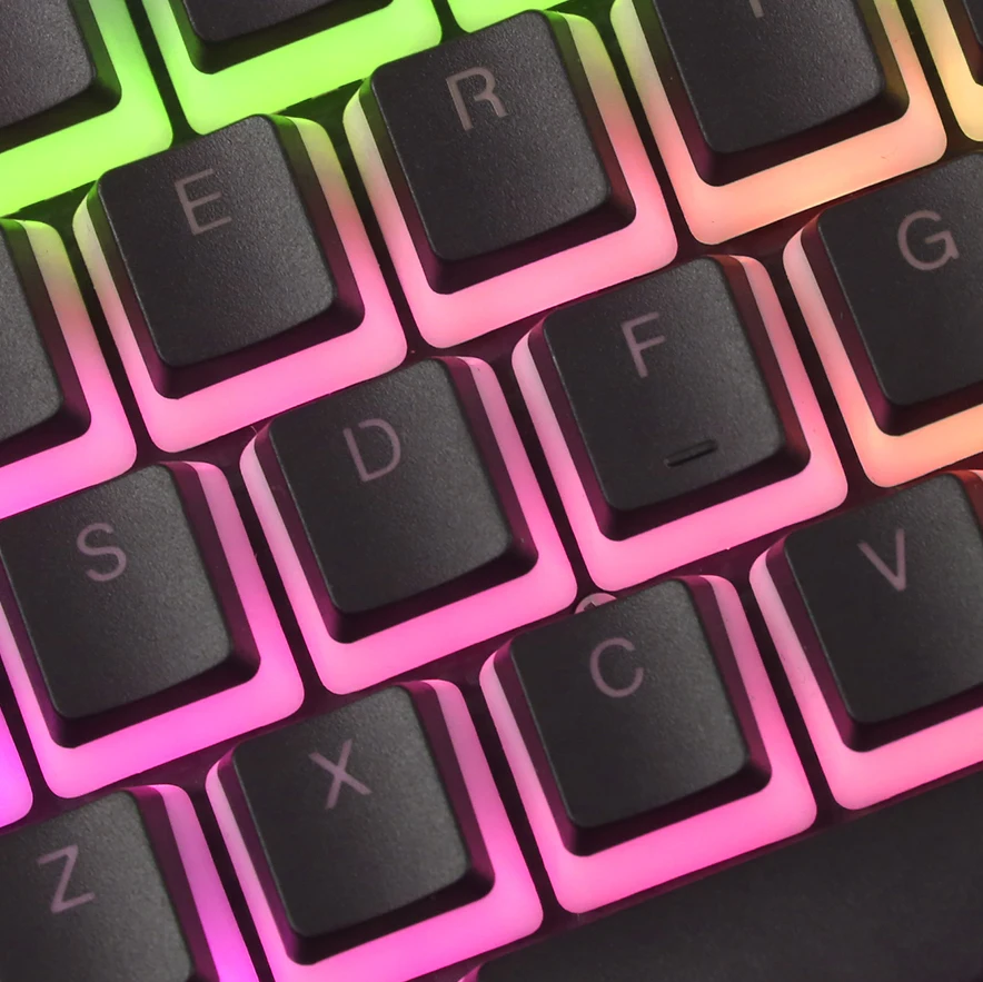 

Pudding keycaps Double Shine OEM Profile ANSI 108 keys with ISO for cherry mx Mechanical Keyboard fit Anne Pro 2