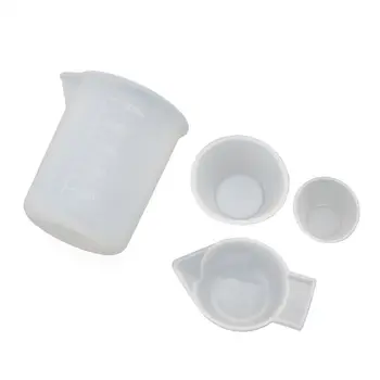 

4Pcs Silicone Mixing Cups Measuring Cups 100ml 10ml DIY Epoxy Resin Jewelry Tools Kit