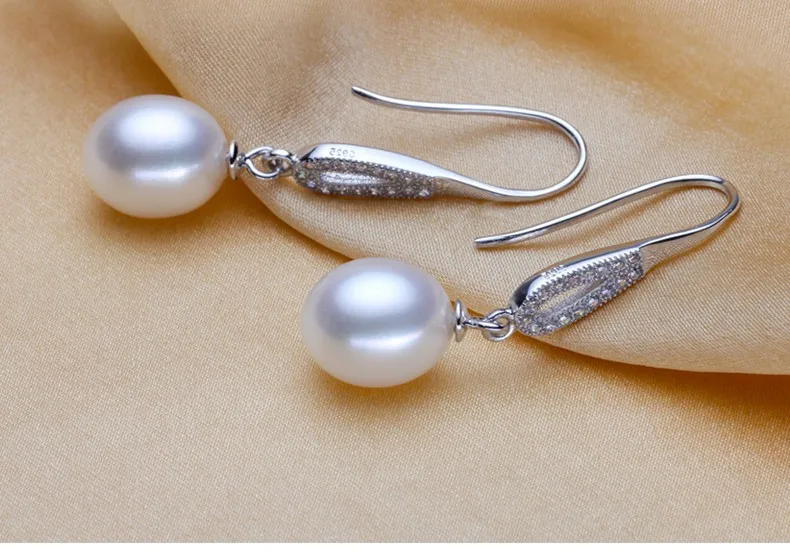 FENASY жемчужные серьги, жемчуг с 925 пробы серебряные серьги, свадебный подарок на день рождения украшения для женщин модные серьги, E017