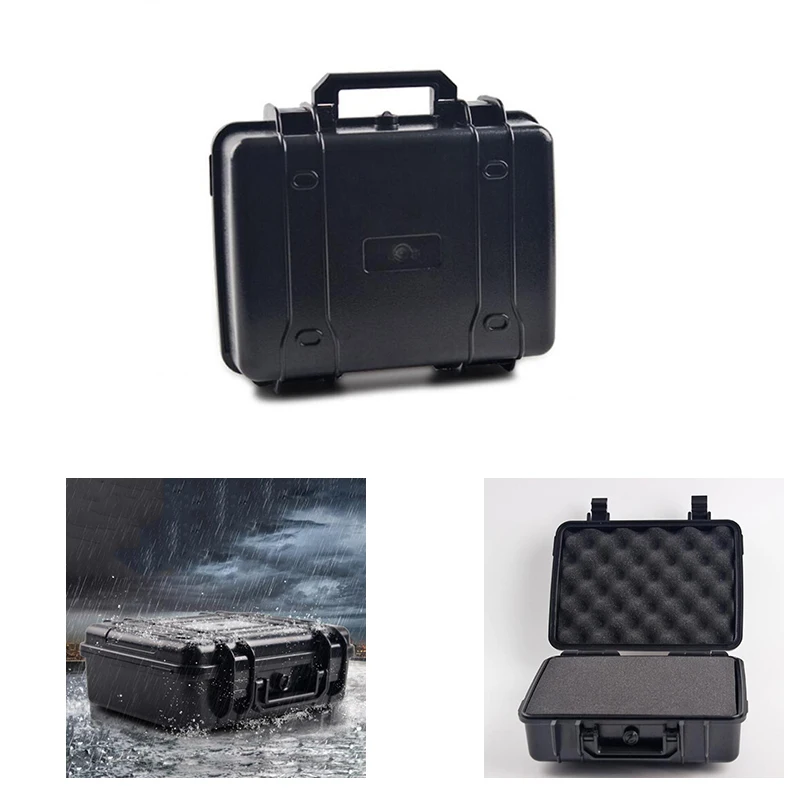 

270x230x100mm Instrument Box ABS Plastic Toolbox Sealed Tool Case Safety Waterproof Toolbox Protective Box With Foam