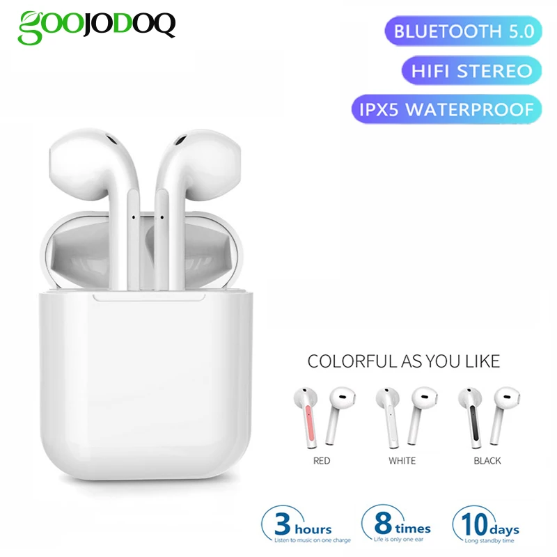 TWS 5 0 Bluetooth наушники IPX5 Водонепроницаемая гарнитура беспроводные V20 | Электроника