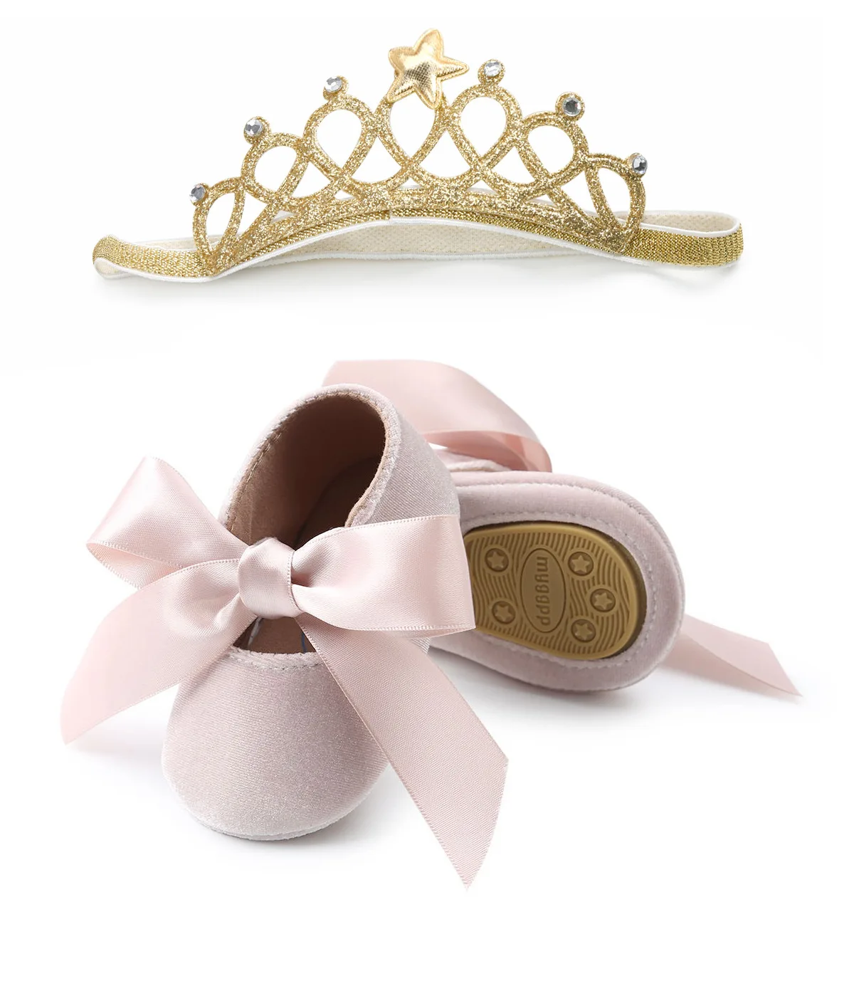 

Baby Girl Baptism Shoes Riband Bow Lace Velvet Princess Baby Shoes First Walkers Newborn Moccasins For Girls Christening