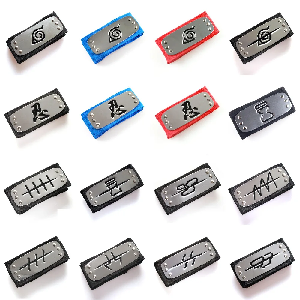 

Naruto Anime Uchiha Itachi/Pain/konoha/Hidan Headbands Cosplay Accessories Colorful Headwear for Gift or Collection