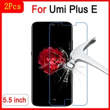 2PCS Premium For Umi Plus E Tempered Glass For Umi Plus E 5.5inch Glas Screen Protector Scratch-proof Protective Phone Film Case