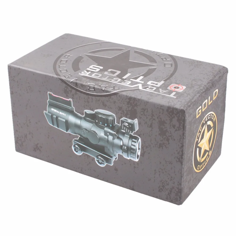 Тактический Компактный Оптический прицел goliathh 4x32 оптика Tri Lighting Chevron M4 AR15