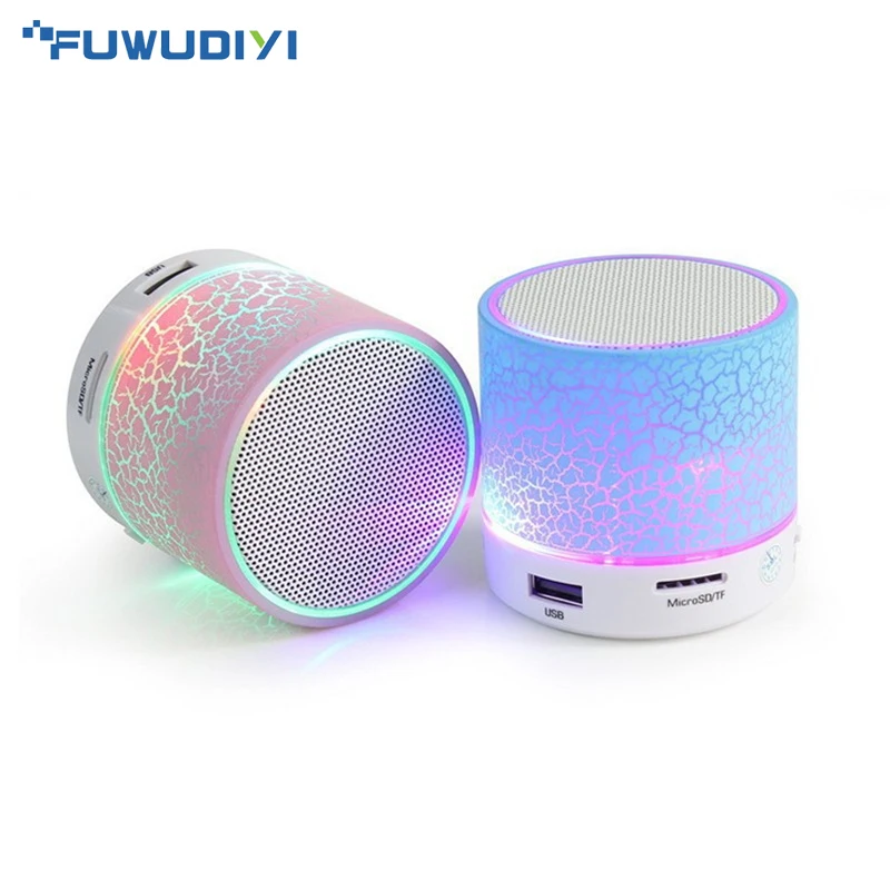 

FUWUDIYI Bluetooth Speaker Mini Wireless Loudspeaker Crack LED TF USB Subwoofer Bluetooth Speakers MP3 Stereo Audio Music Player