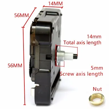 S триггер механизм винт в типе пластиковый механизм с руками шаг принадлежность для часов тихий кварц DIY движение наборы