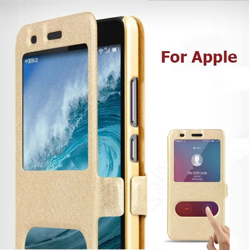 

Quick View Window Stand Cover For iPhone 5 5s 6 6s 7 8 Plus X XS XR XS Max Case Flip PU Leather Phone Cases