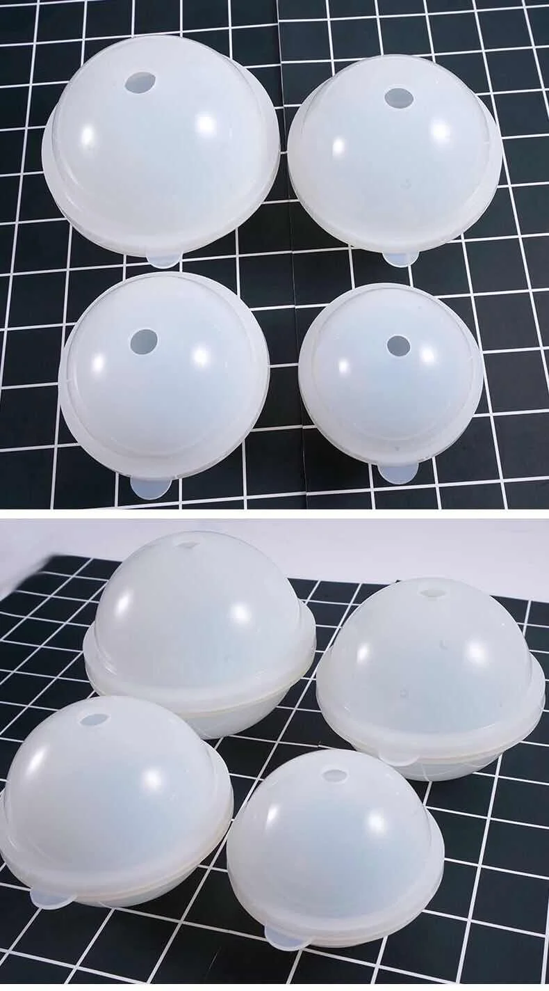 

100MM/90MM/80MM/70MM round ball silicone resin mold DIY jewelry making table decor stereoscopic planet tool Christmas gift