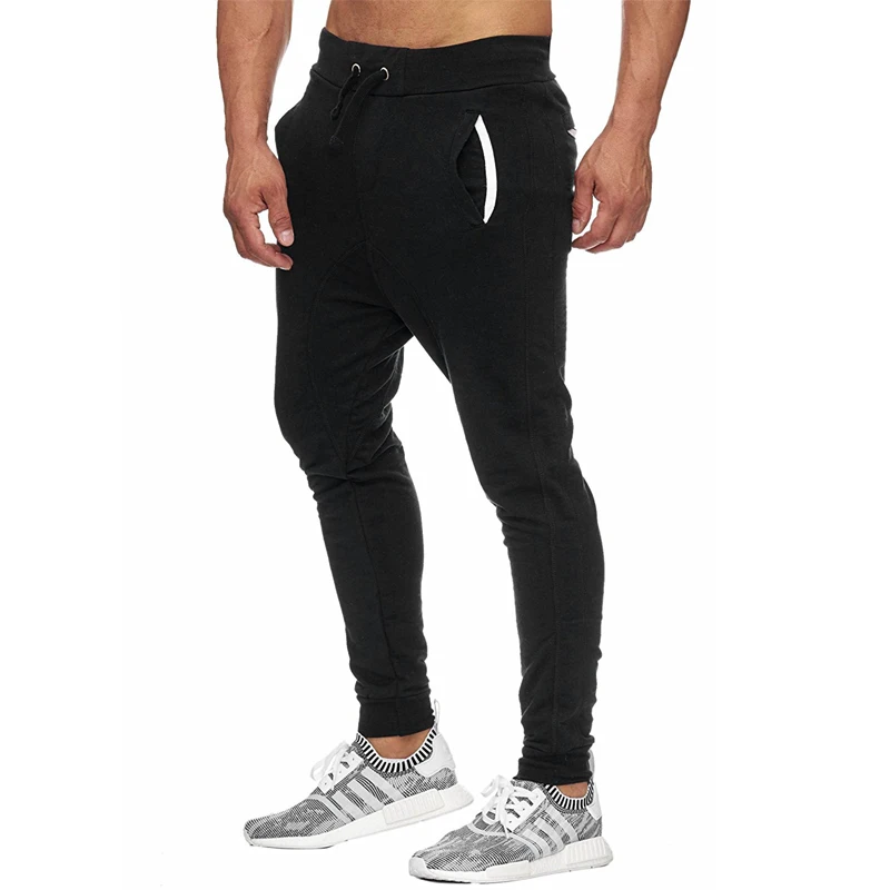 2019 осенне-зимние фирменные тренажерные залы Для мужчин хип-хоп Джоггеры мужские спортивные брюки спортивная одежда Лоскутные штаны для