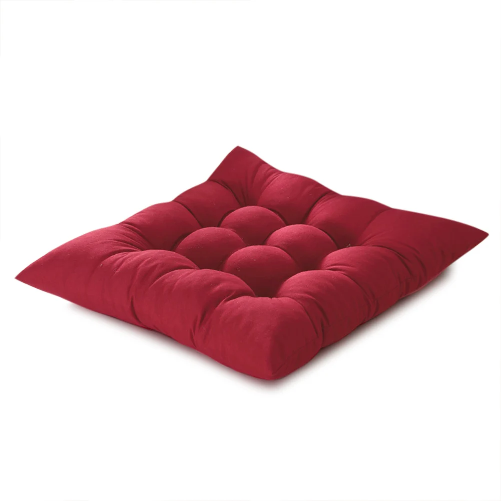 Подушка для сиденья стула прочная Эластичность для обеденного сада патио для дома, кухни, офиса DC120 - Цвет: Wine Red