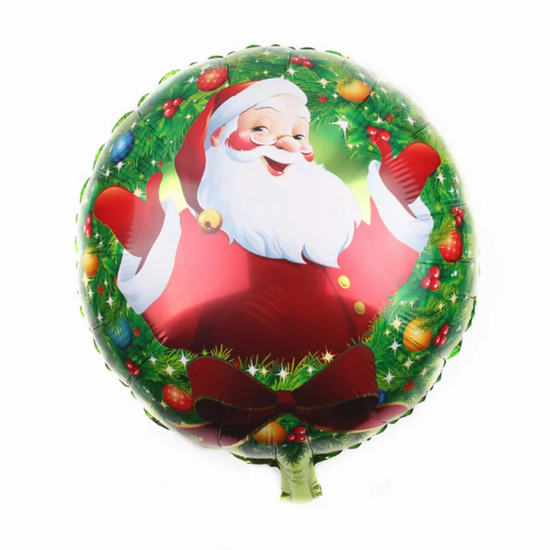 50PC 18 inch Santa Claus Aluminum foil  balloon Christmas  