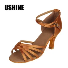 Атласные туфли для латиноамериканских танцев на каблуке 7 см/5 см, танго, сальса, женская обувь Zapatos Salsa Mujer Zapatos De Baile Latino Mujer 213