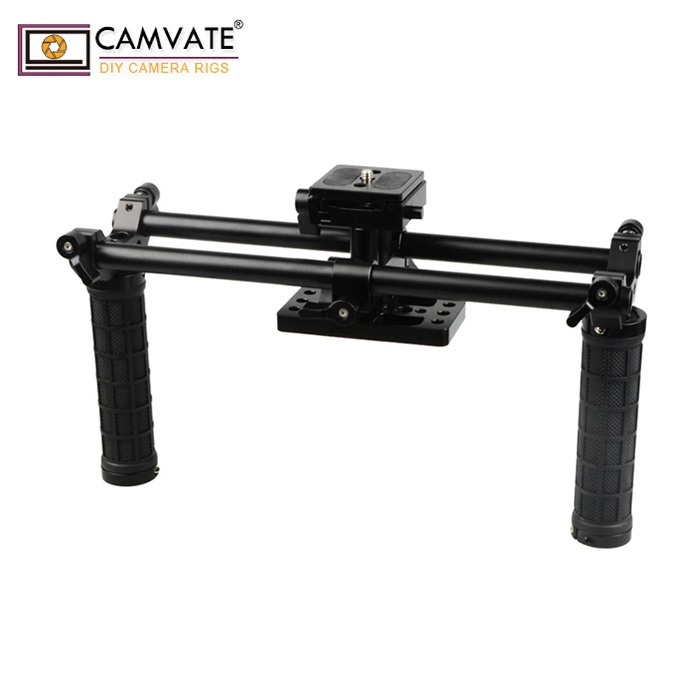 

CAMVATE Double-rod System Cage Kit DSLR Camera Holder Universal Use C1916