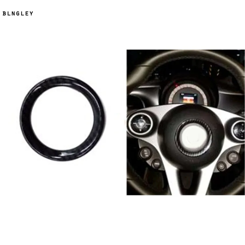 1 шт. АБС карбоновое волокно зерна Руль украшения крышка для 2015-2018 Mercedes Benz умные автомобильные аксессуары