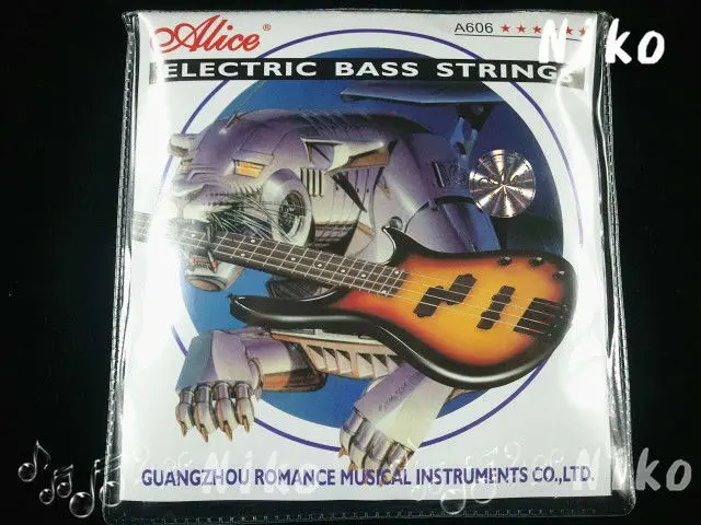 Alice A606 Electric Bass Strings 4 Steel Nickel Al...