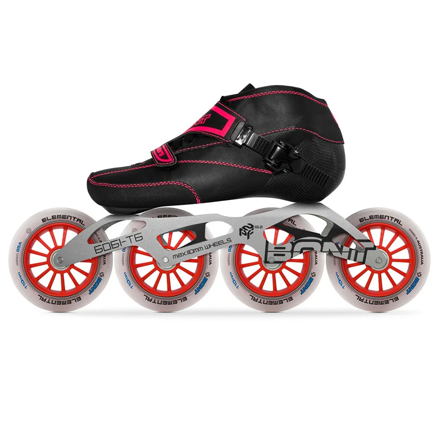 2019 الأصلي بونت إندورو سرعة حذاء تزلج بعجلات Heatmoldable ألياف الكربون التمهيد 6061 الإطار 4*90/100/110 مللي متر عنصري عجلات Patines 2019 الأصلي بونت إندورو سرعة حذاء تزلج بعجلات Heatmoldable ألياف الكربون التمهيد 6061 الإطار 4*90/100/110 مللي متر عنصري عجلات Patines