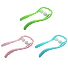 Home Office U-Shaped Hand Roller Manual Neck And Shoulder Therapeutic Dual Trigger Point Self-Massager Tool Pressure Relieve conventional manual call point