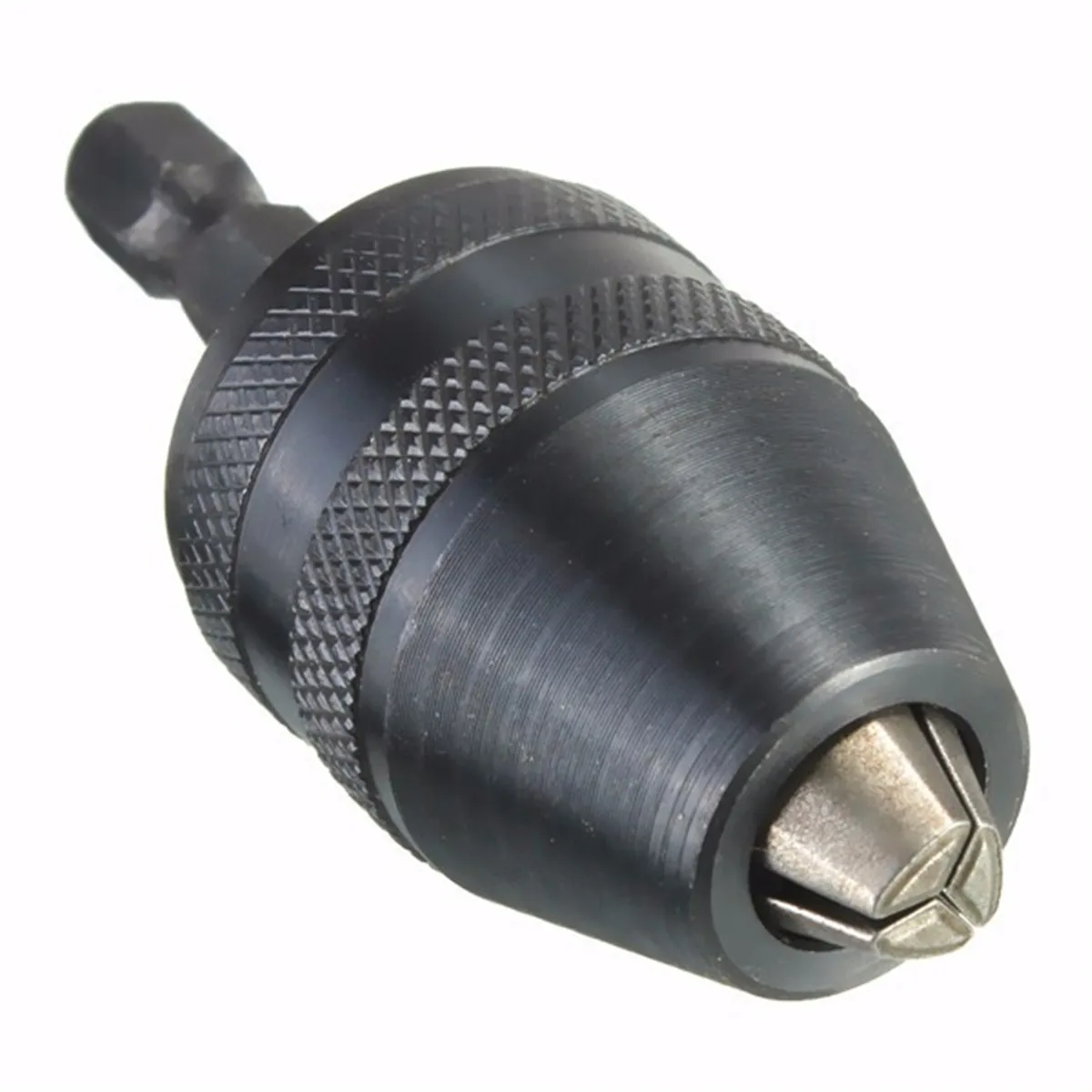 

DANIU 0.5-8mm 1/4 Inch Hex Shank Keyless Drill Chuck Drill Screwdriver Impact Driver Adaptor Black