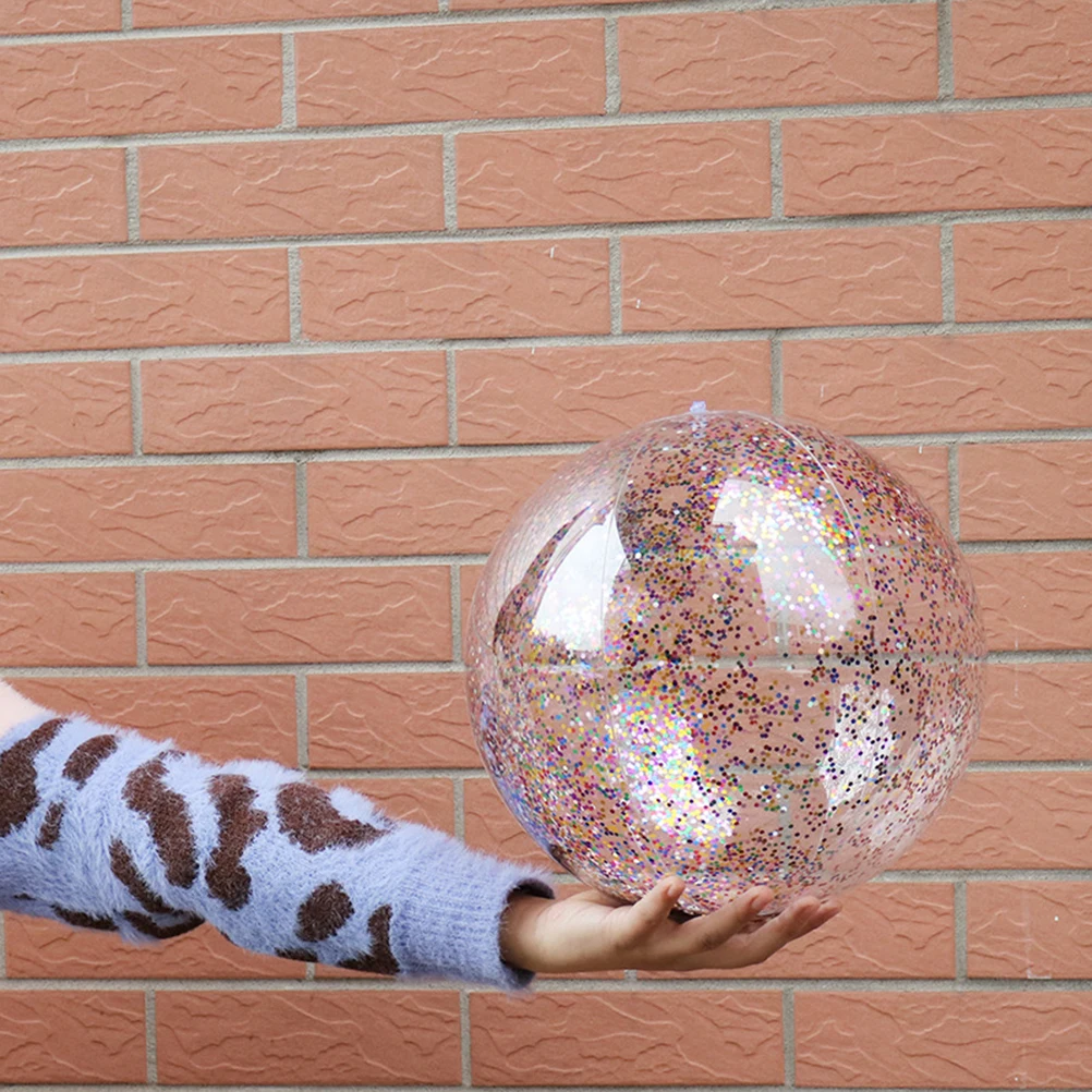 1 шт. пляжный шар смешная прозрачная блесток вечерние шары для пула надувные шары для детей и взрослых 24 дюйма или 16 дюймов