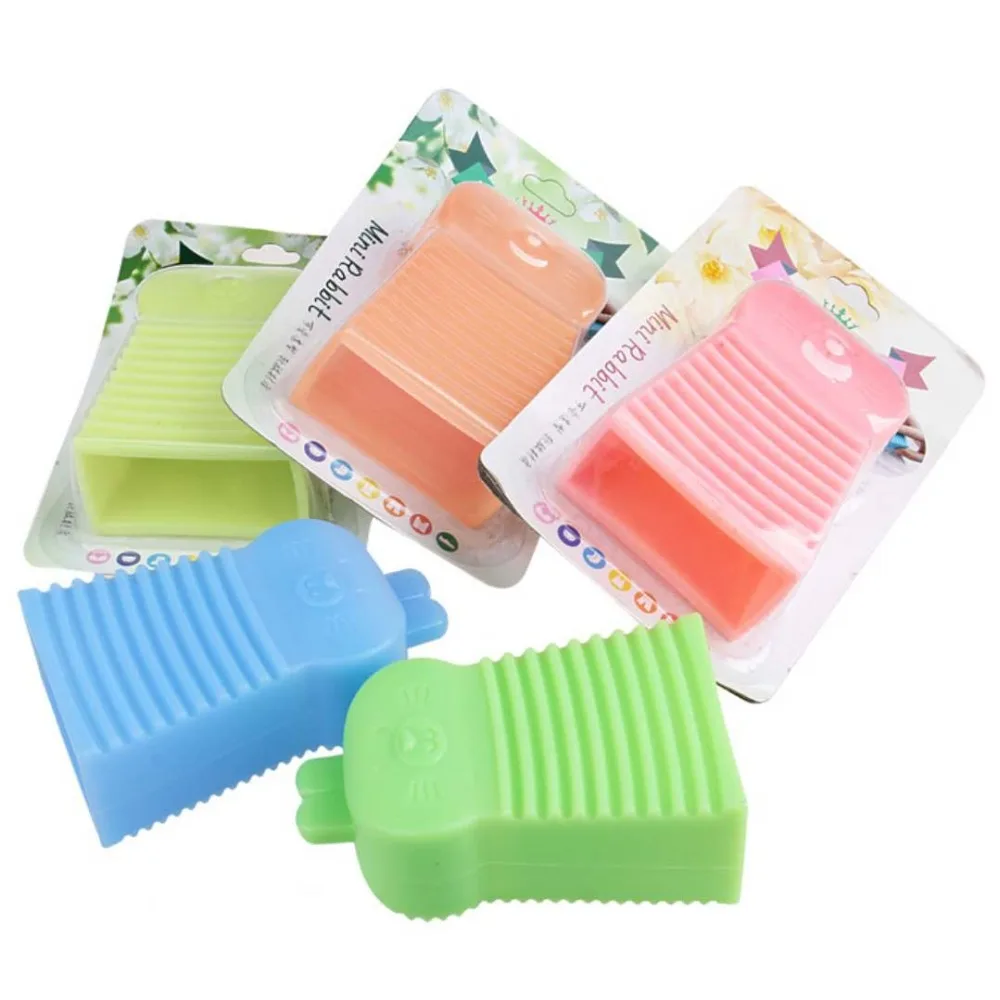 

Washboard Mini Bunny Laundry Brush Household Cleaning Brush Student Practical Laundry Brush 005